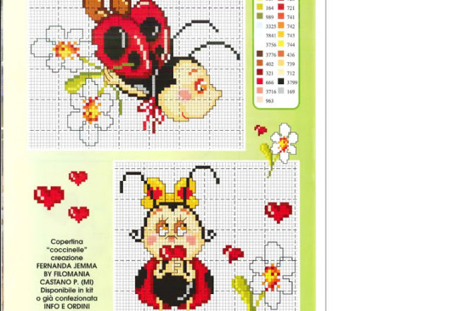 Animals funny bee cross stitch pattern (3)