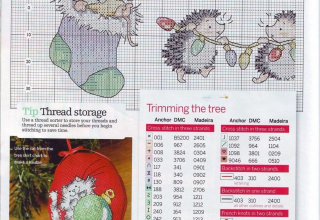 Christmas runnertable with curly mice and cats (1)