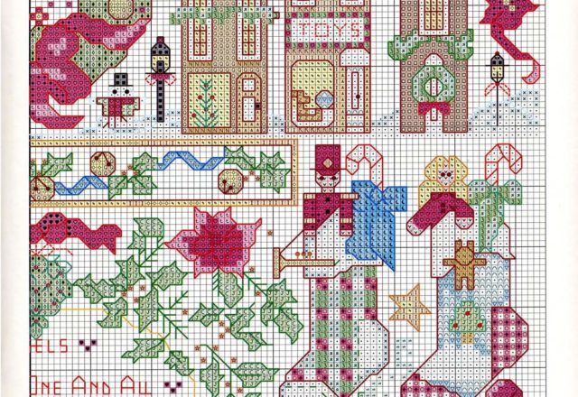 Christmas sampler with lots of details (3)