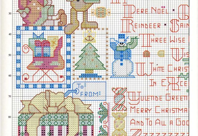 Christmas sampler with lots of details (4)