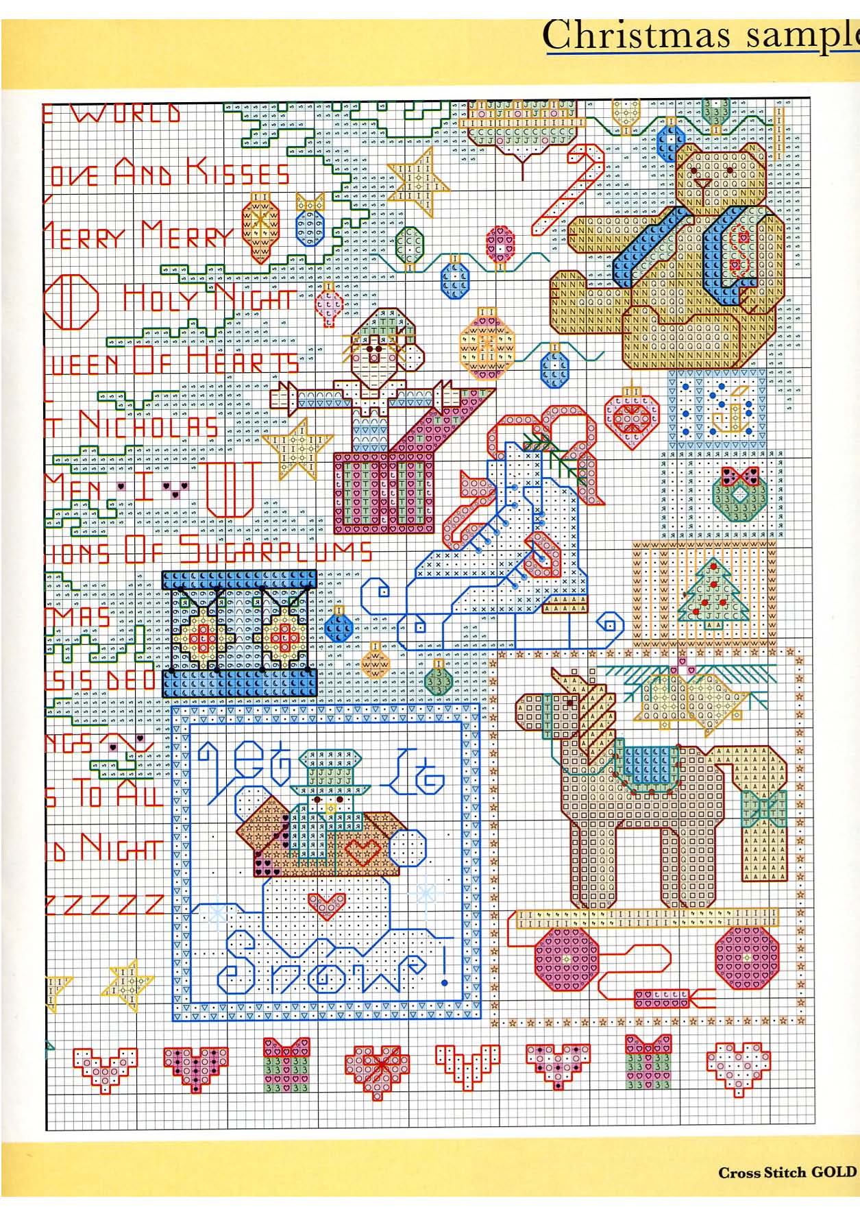 Christmas sampler with lots of details (5)