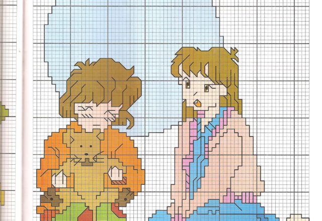 Cross stitch pattern Miracle Girls (1)