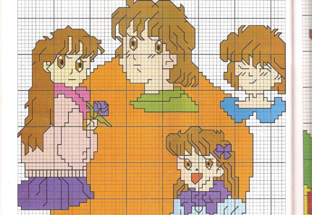 Cross stitch pattern Miracle Girls (2)