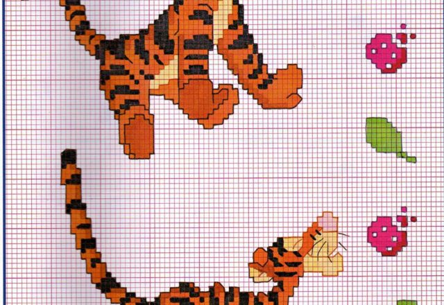 Cross stitch pattern Tigger 375