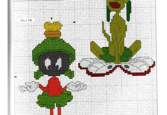 Cross stitch patterns Marvin The Martians