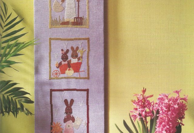 Cross stitch patterns of gardeners rabbits (2)