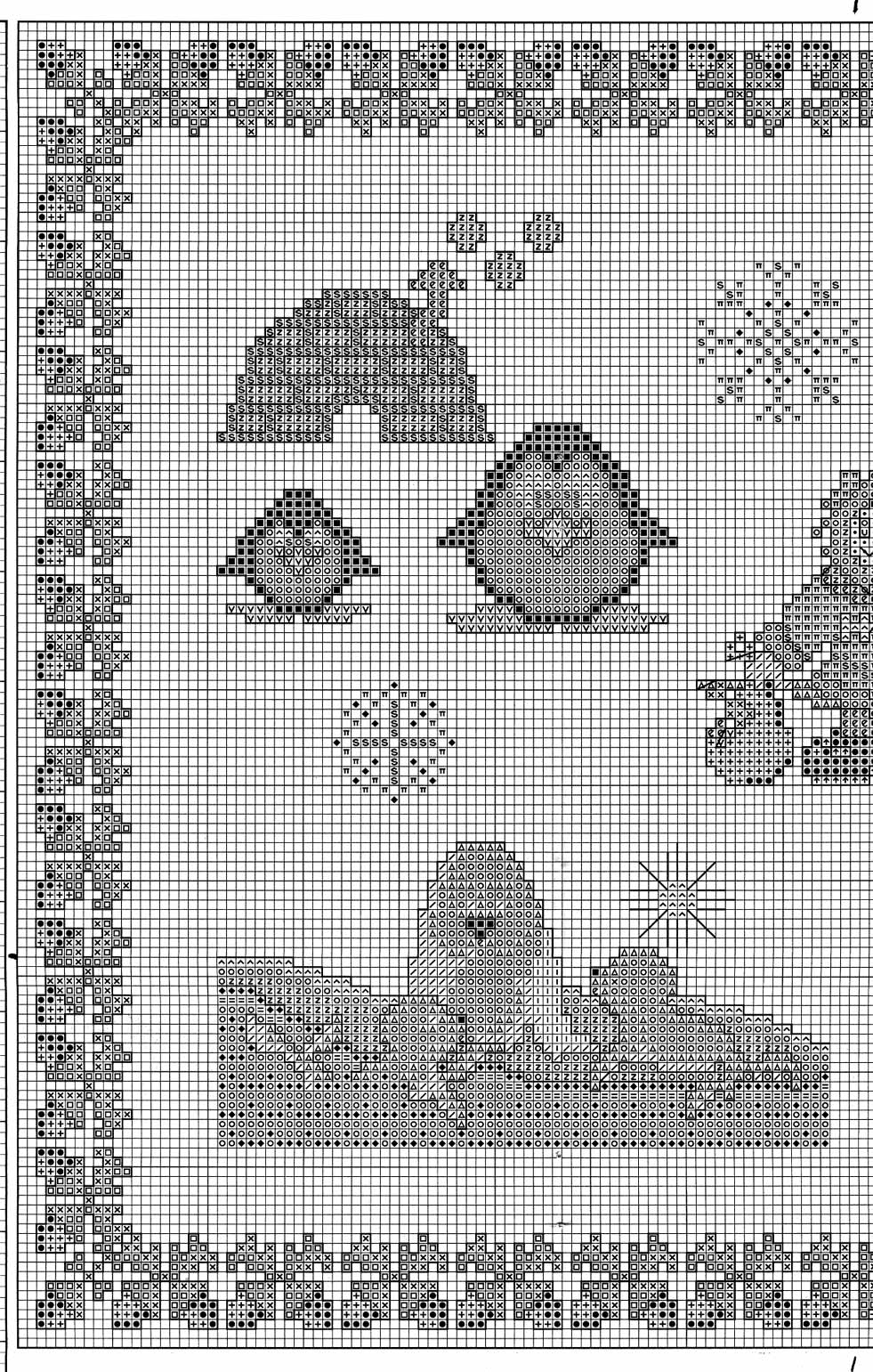 Cross stitch picture with penguins and Eskimos (2)