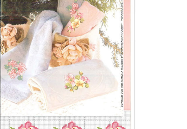 Delicate flowers cross stitch pattern (2)