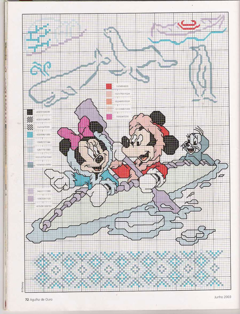Disney couples cross stitch patterns love (6)