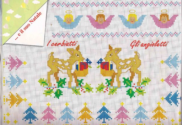 Fawns and angels cross stitch patterns