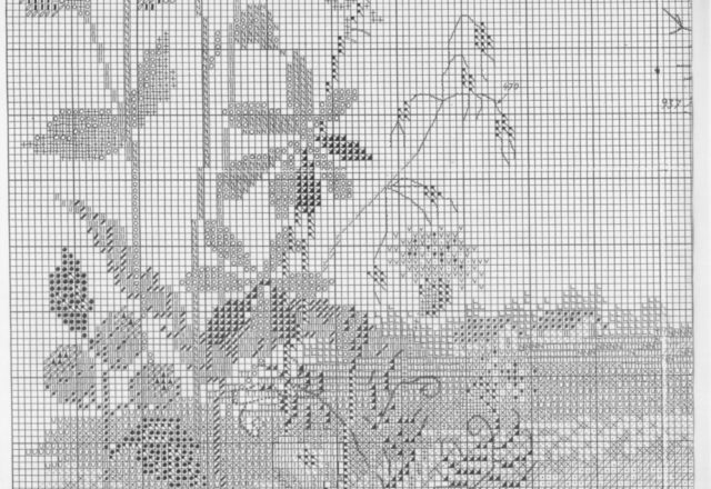 Field floral cross stitch pattern (2)