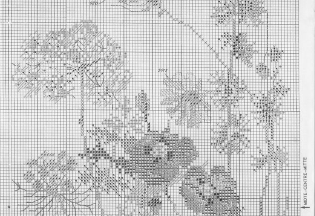 Field floral cross stitch pattern (3)