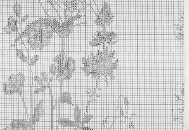 Field floral cross stitch pattern (5)