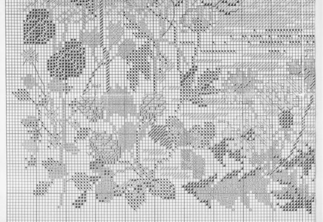 Field floral cross stitch pattern (6)