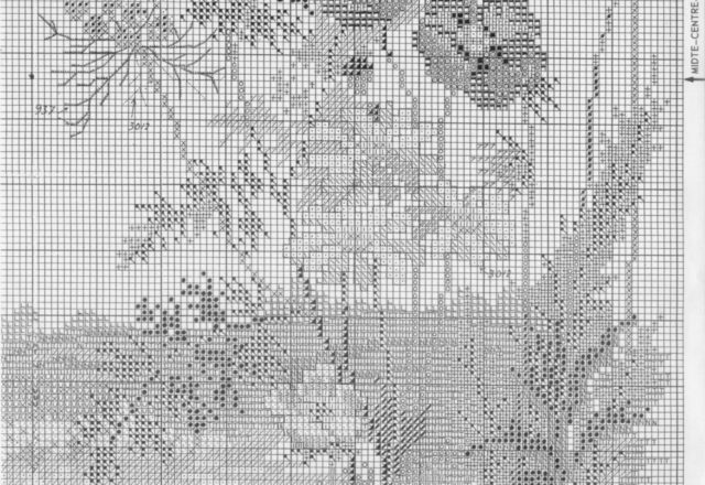 Field floral cross stitch pattern (8)