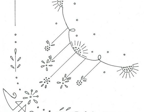 Free embroidery patterns stylized angle