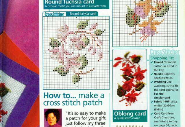 Fresh fuchsias cross stitch pattern (6)