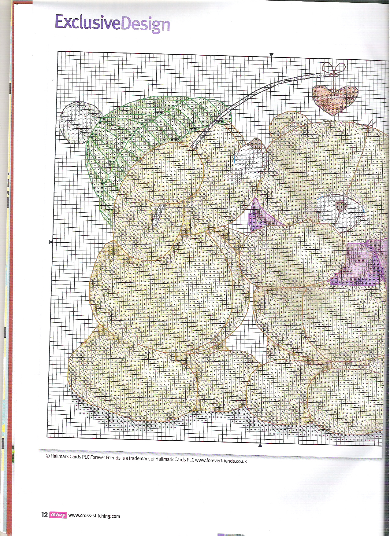 Lovely bears cross stitch pattern (2)