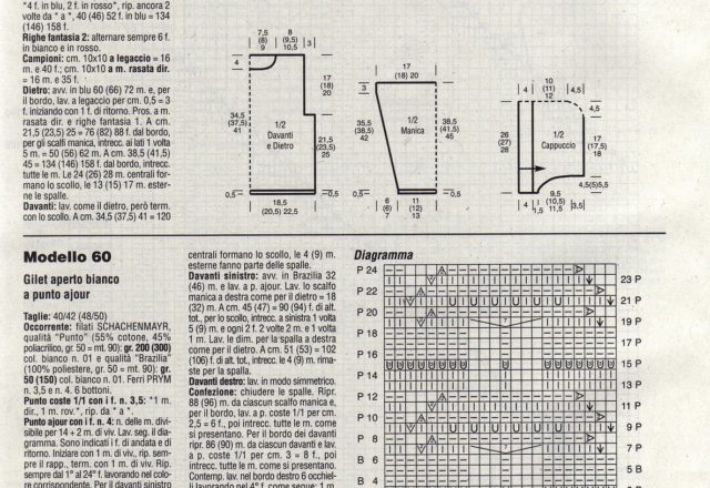 Open knit vest for women knitting pattern(2)