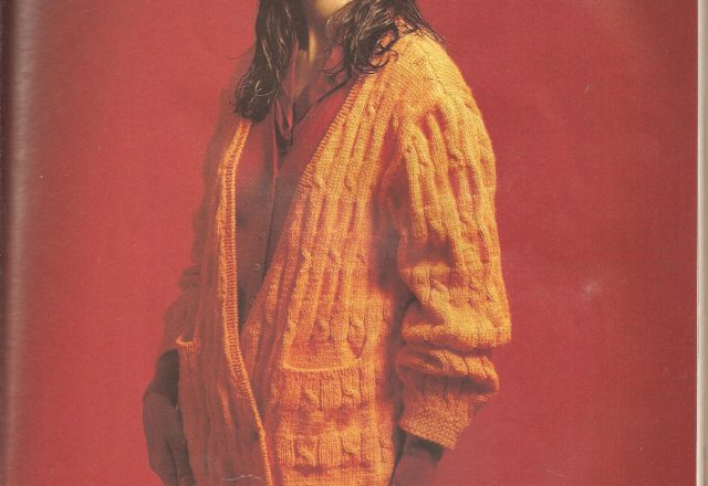 Orange cardigan knitting pattern (1)