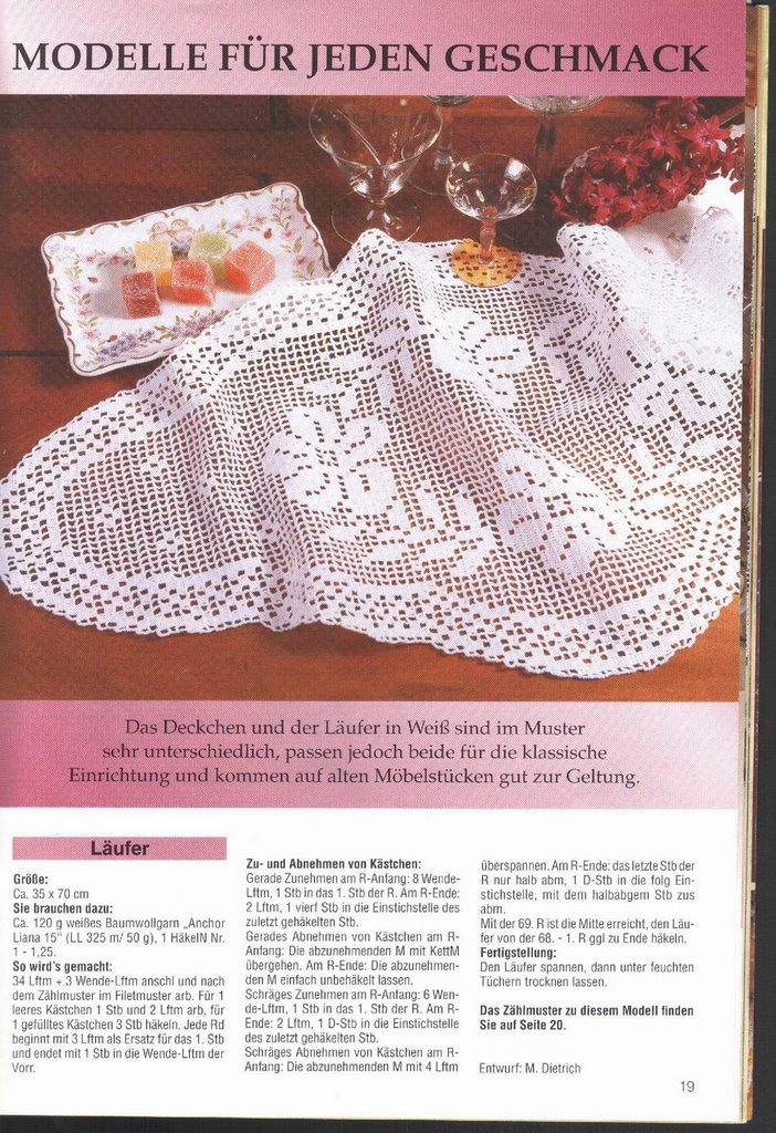 Oval doily filet simple flowers (1)