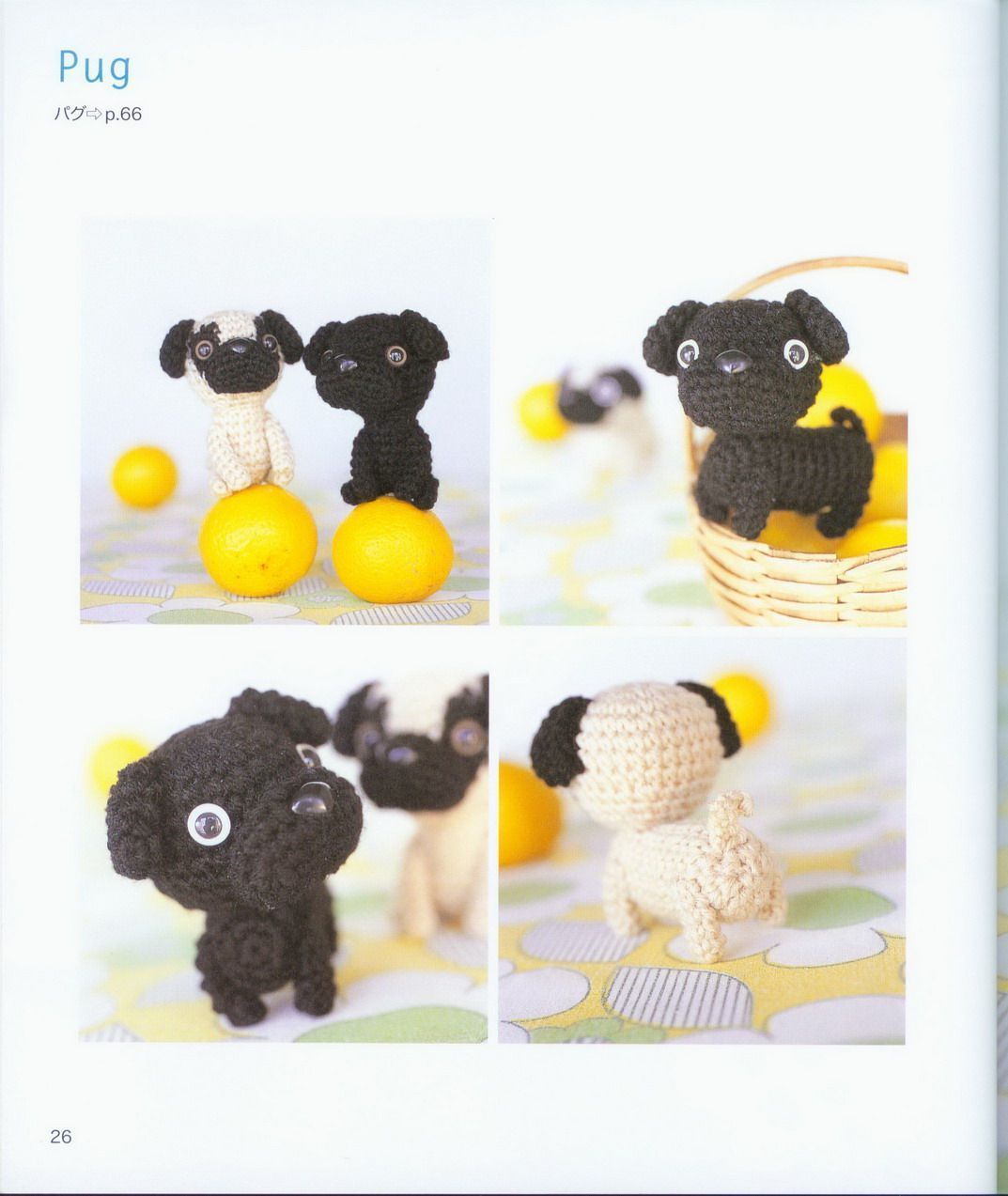 Pug dog amigurumi pattern 1 (1)