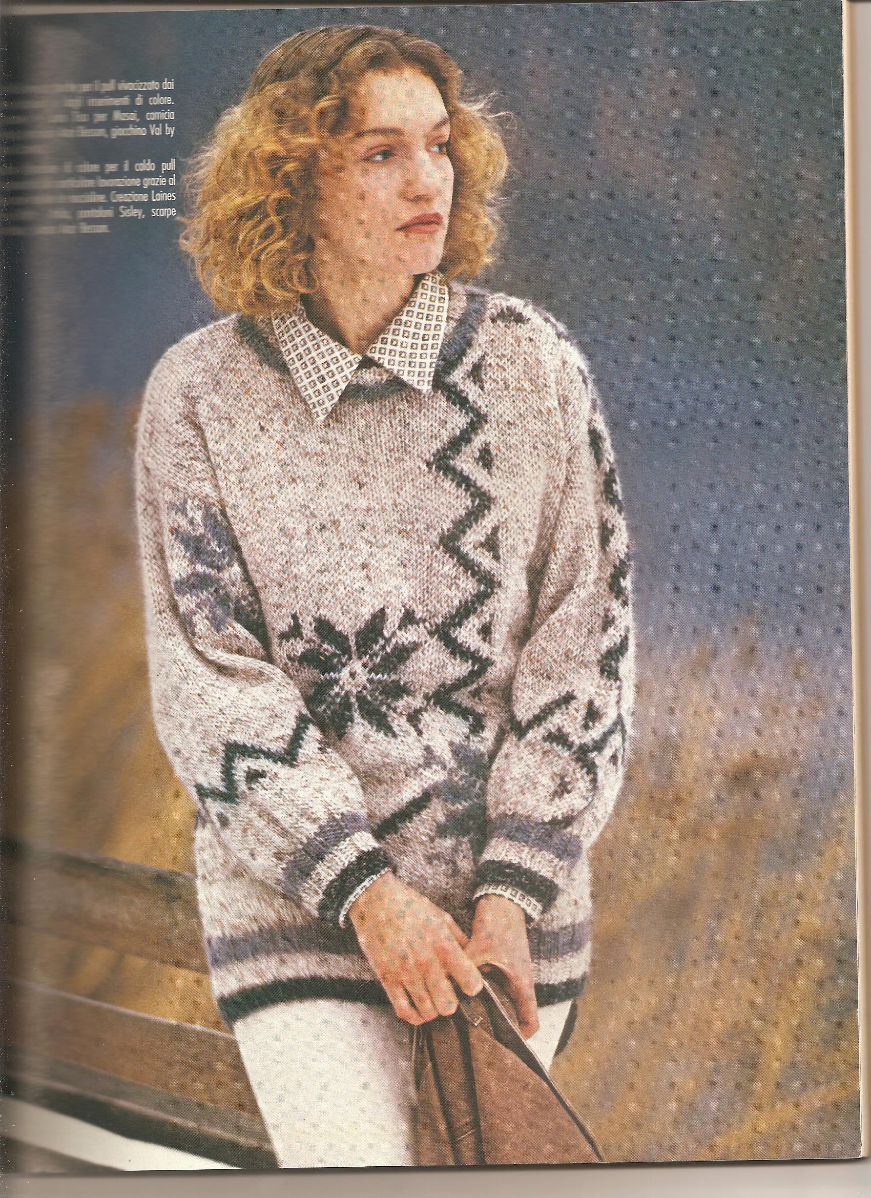 Pull with stars knitting pattern (1)