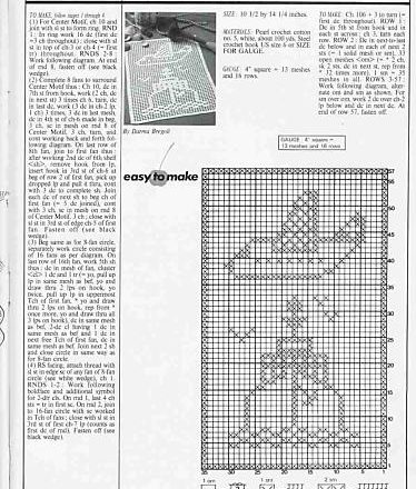 Rectangular free filet pattern doily with a plane and a lighthouse (2)