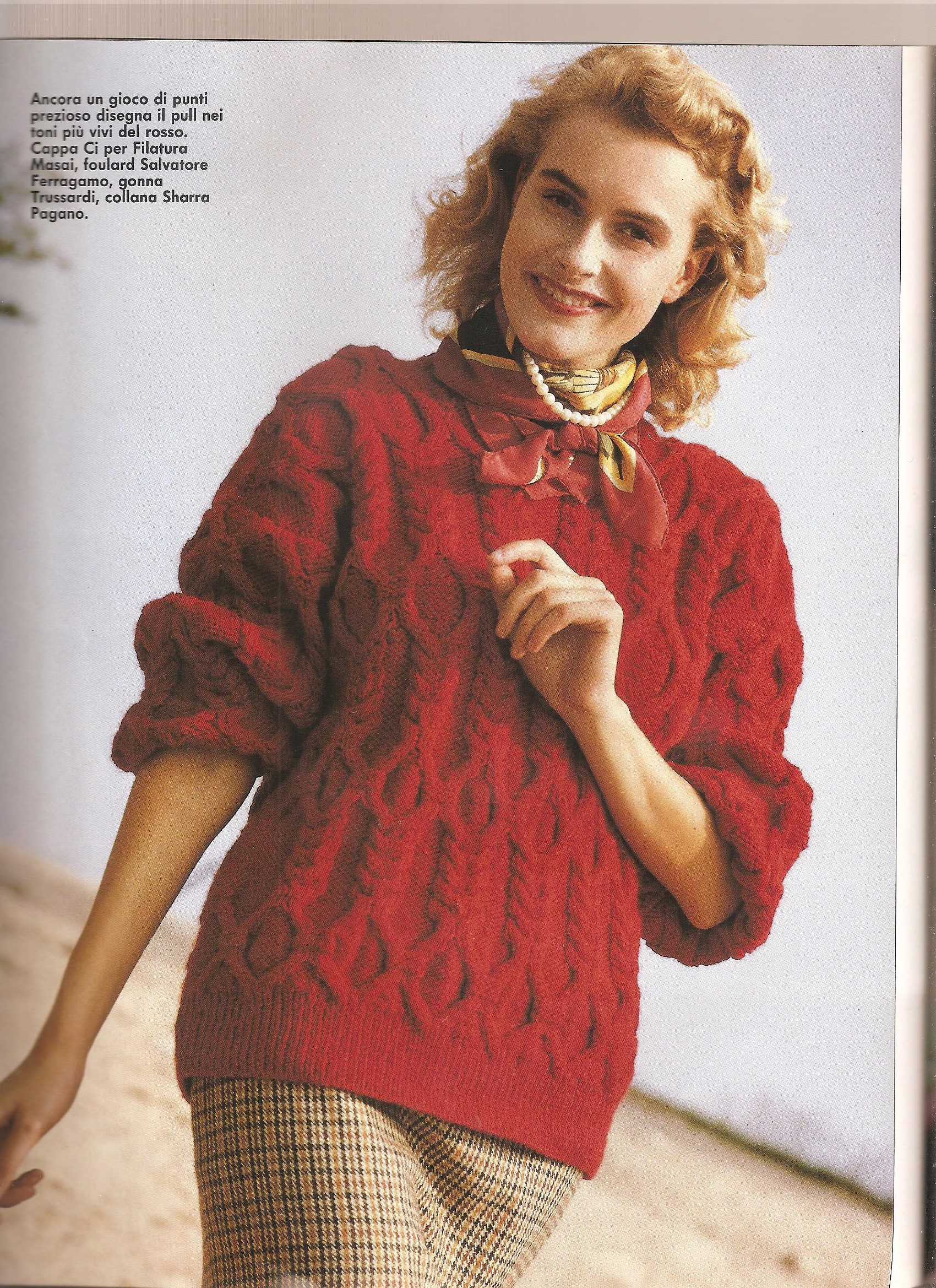 Red pull knitted knitting pattern (1)