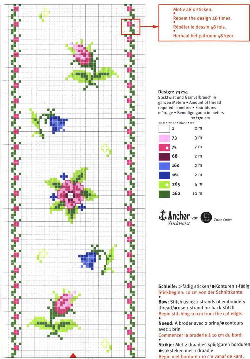 Simple flowers border