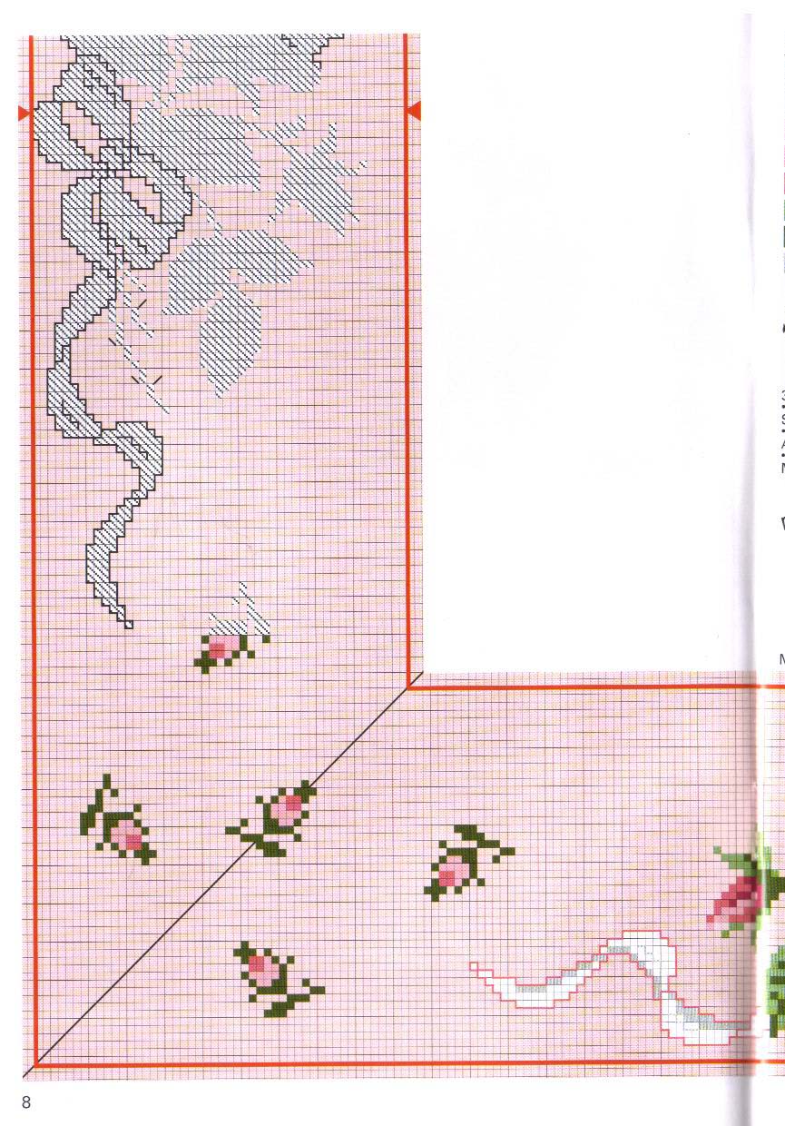 Tablecloth ribbon and roses (3)