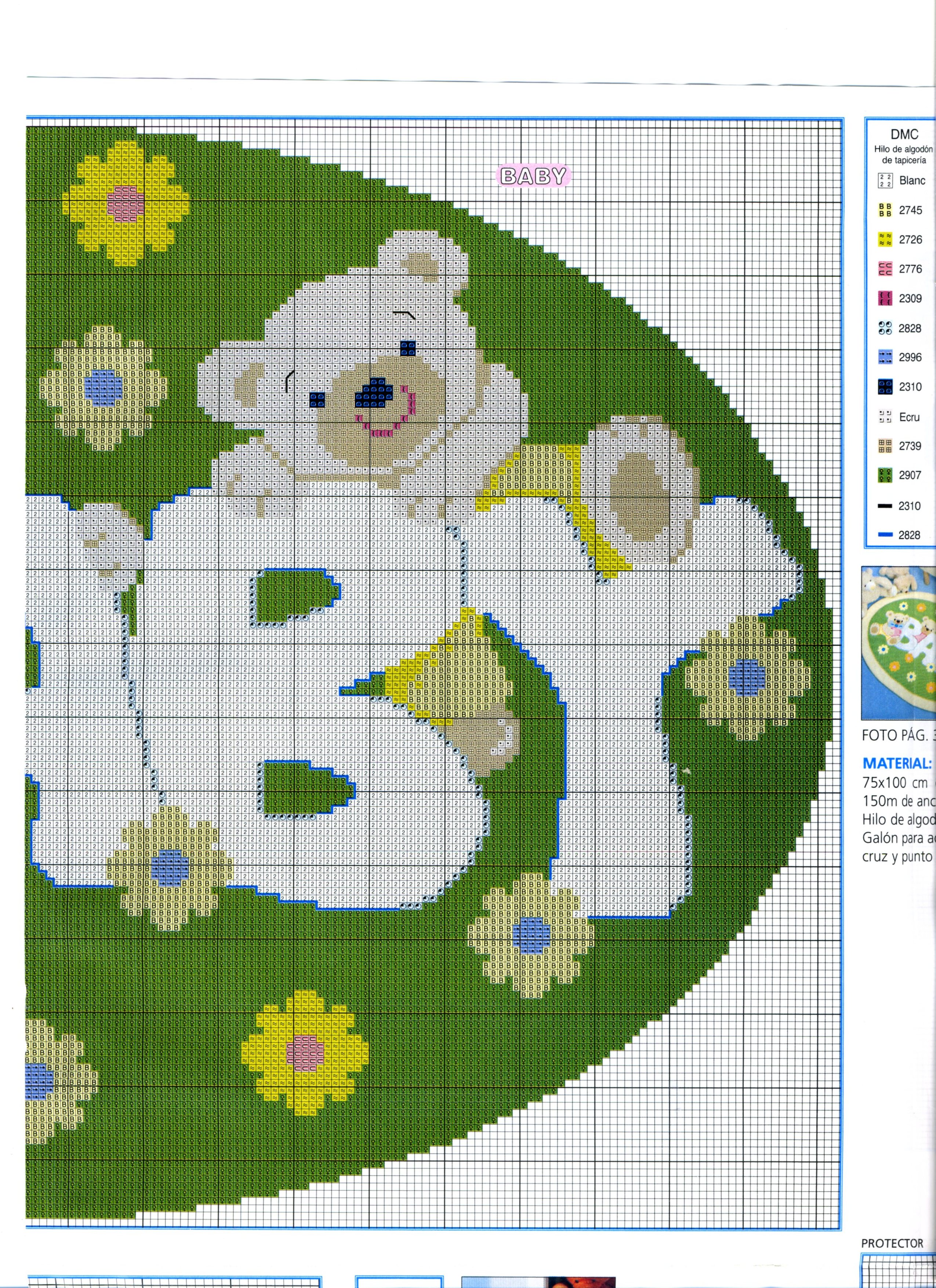 Teddy bears small flowers lawn (2)