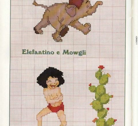 The small elephant and Mowgli