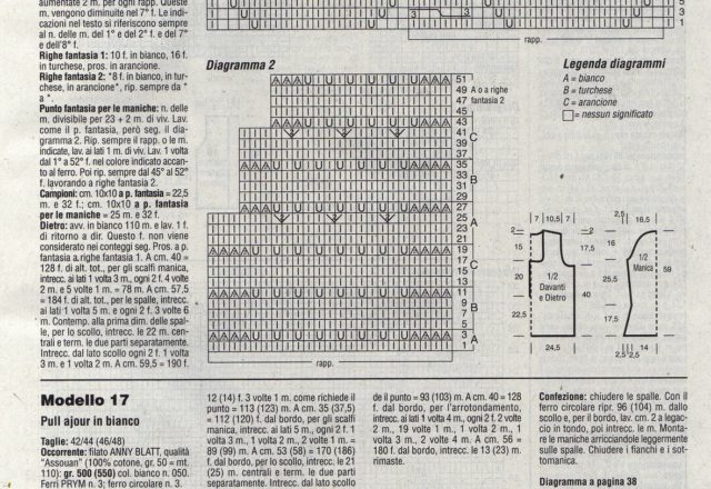 White pull ajour point and pull fantasy style knitting pattern (2)