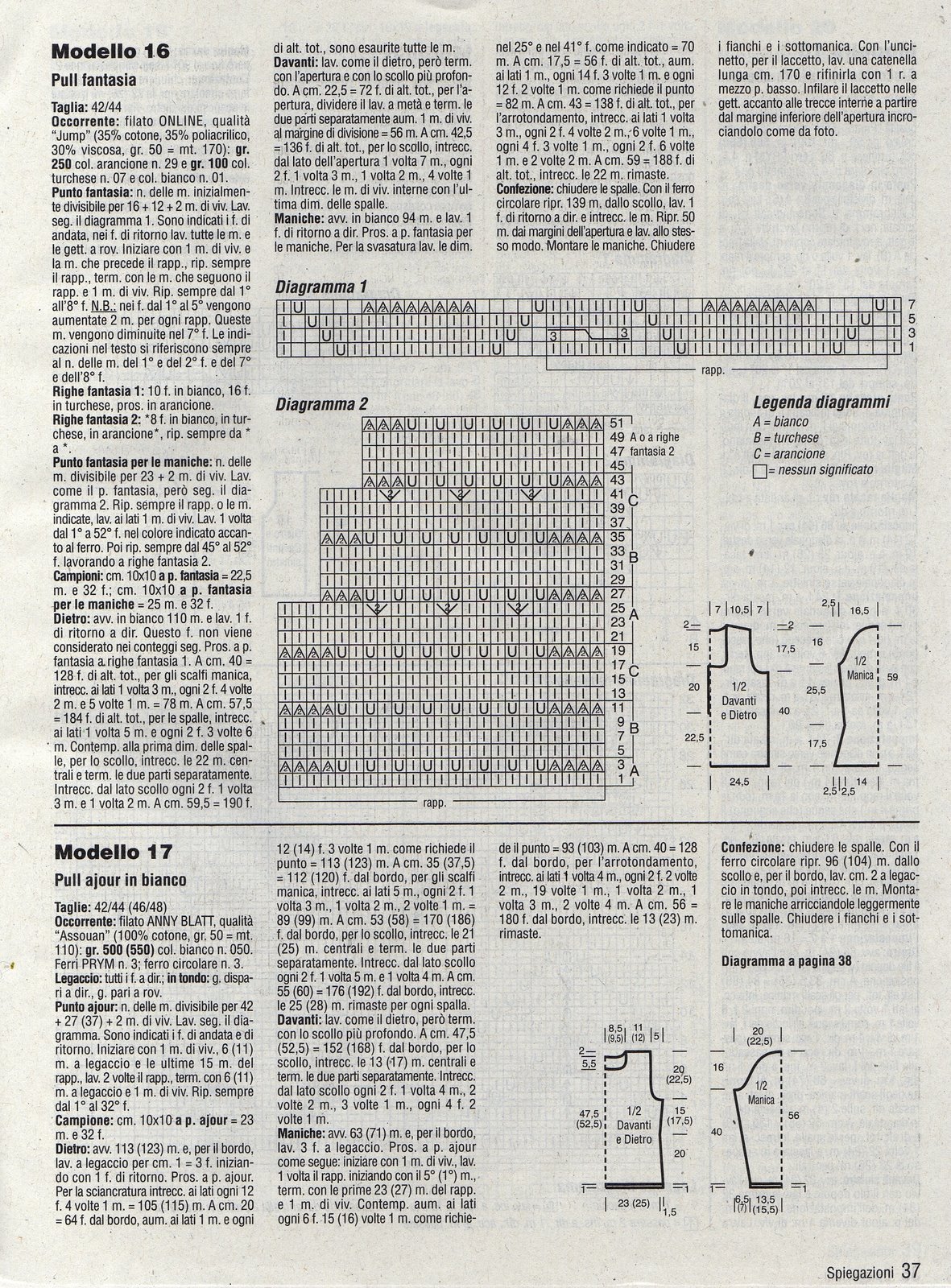 White pull ajour point and pull fantasy style knitting pattern (2)