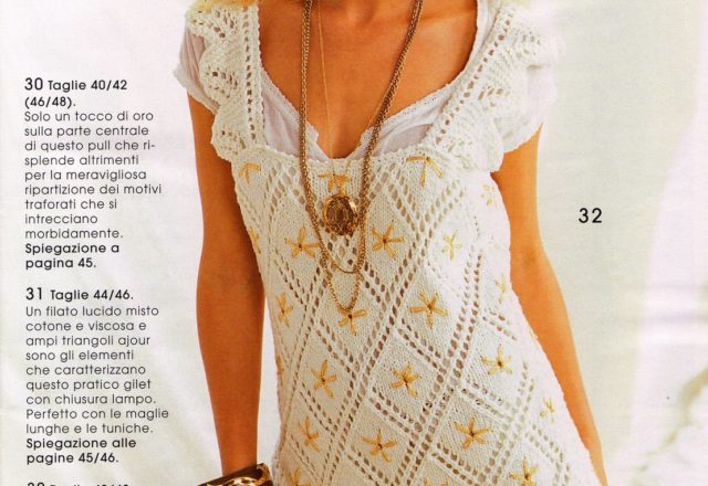 White top knitted knitting pattern (1)