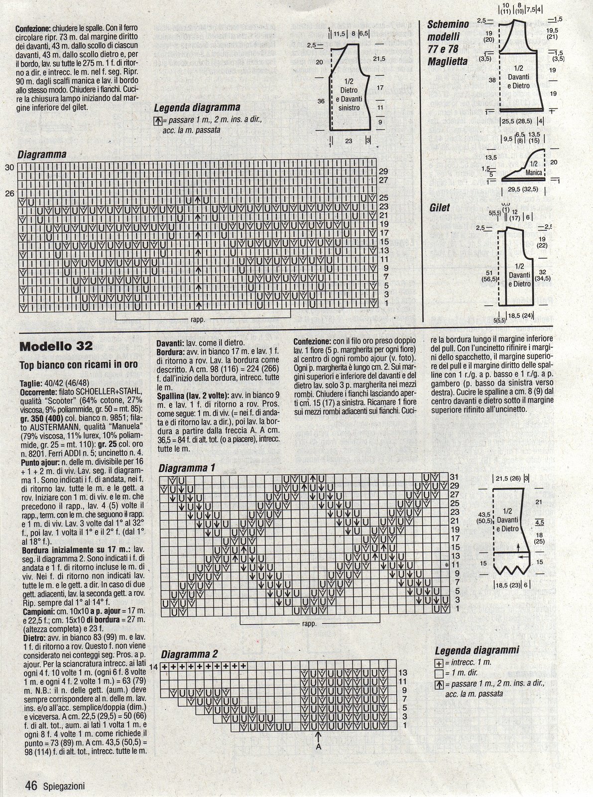 White top knitted knitting pattern (2)