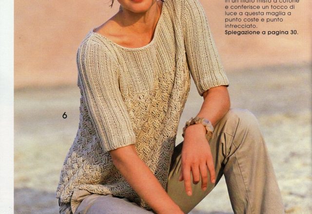 Women braided mesh point knitting pattern (1)