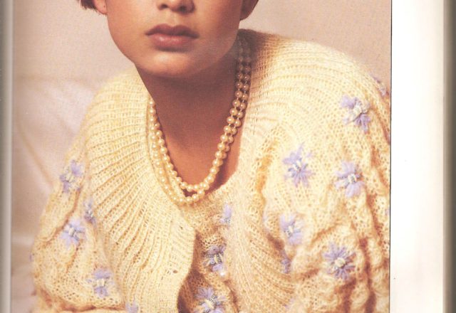 Yellow twin set knitting pattern (1)