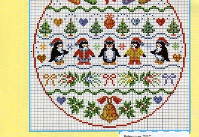 christmas ball cross stitch