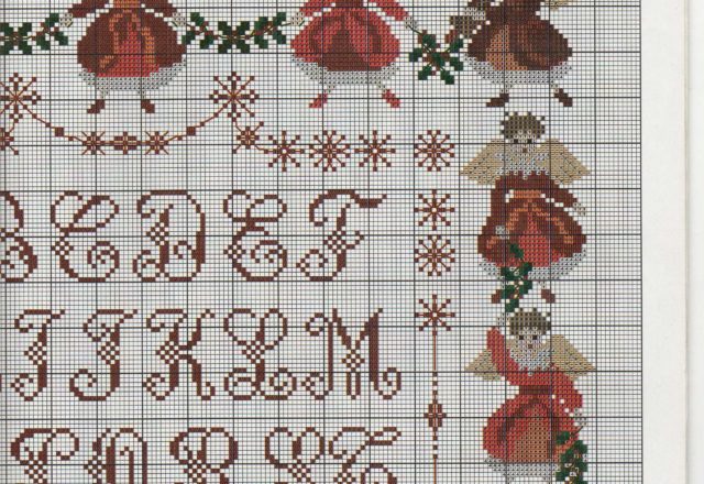 christmas sampler with angels (4)