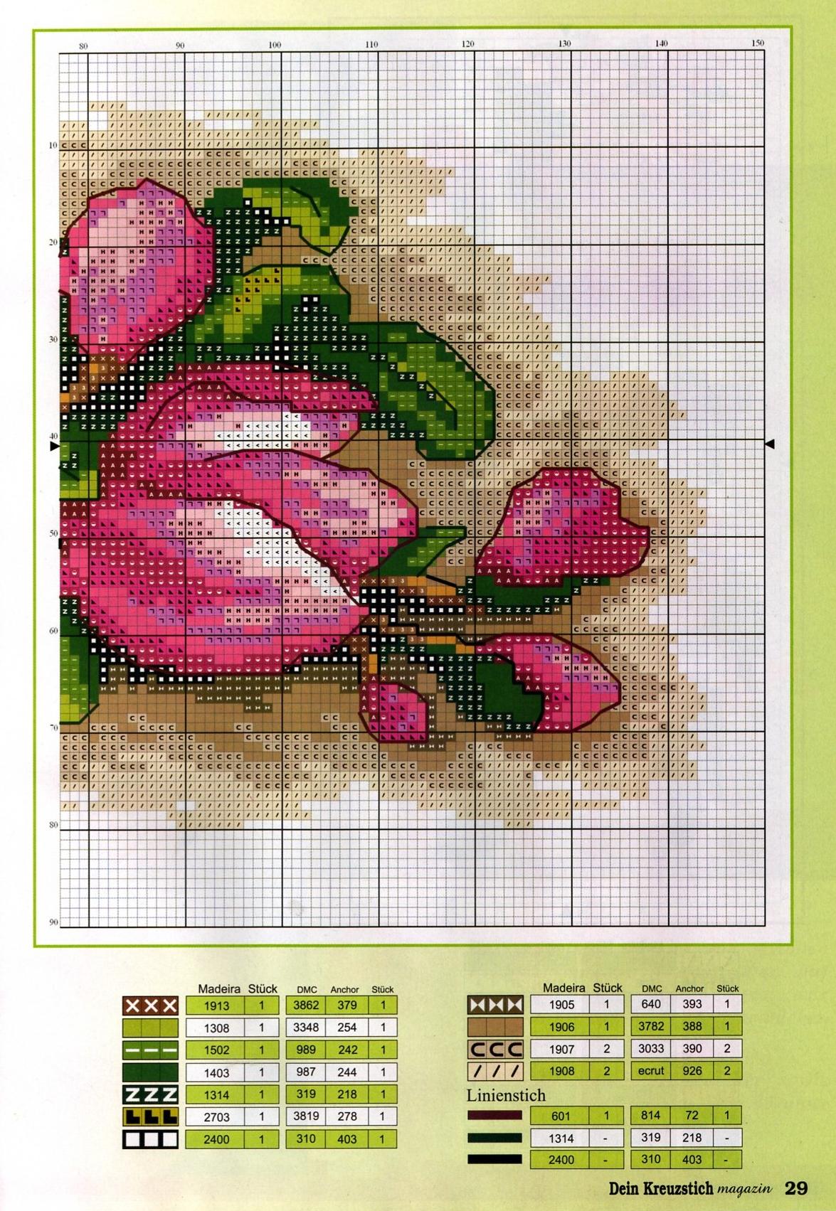 cross stich picture magnolias flowers (3)