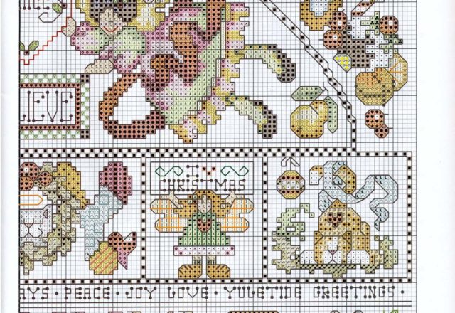 cross stitch christmas sampler (3)