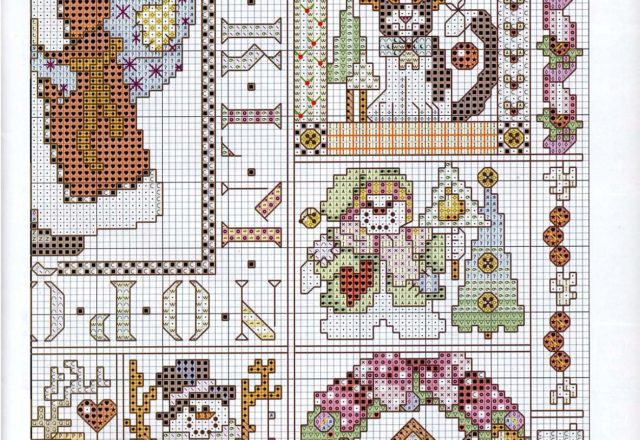 cross stitch christmas sampler (5)