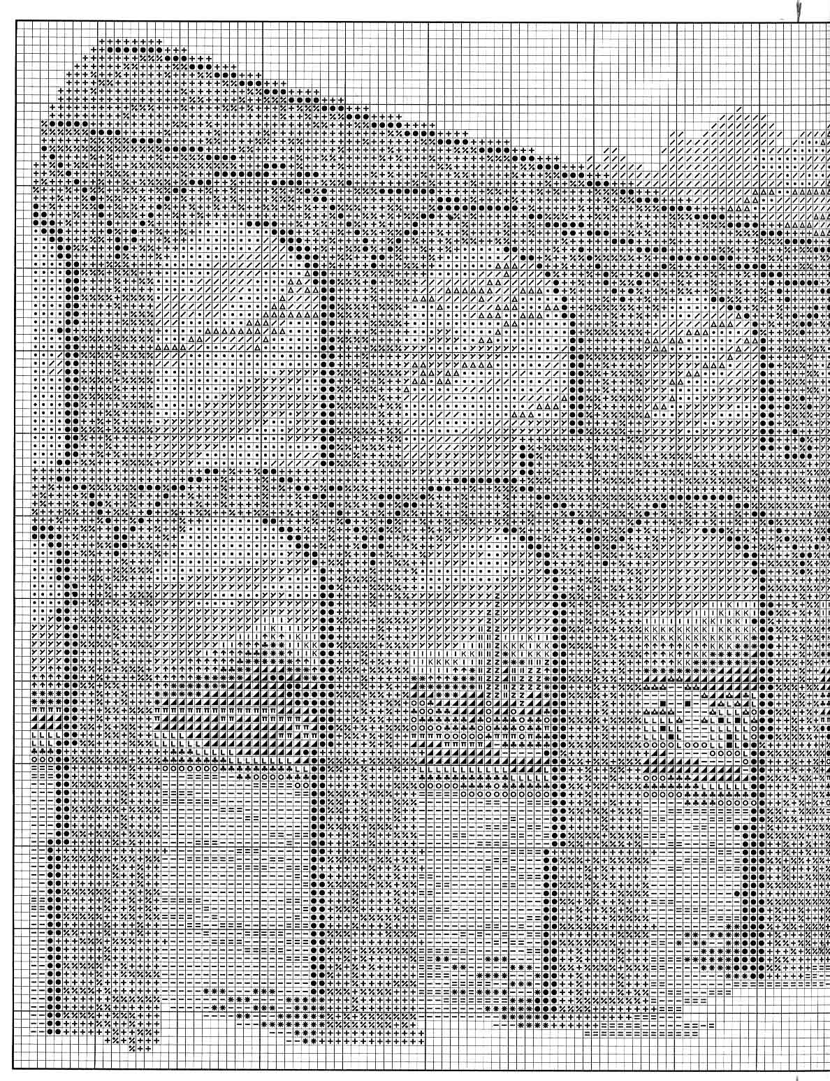 cross-stitch picture of an ancient aqueduct (2)