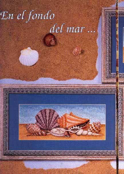 cross stitch picture with shells (1)