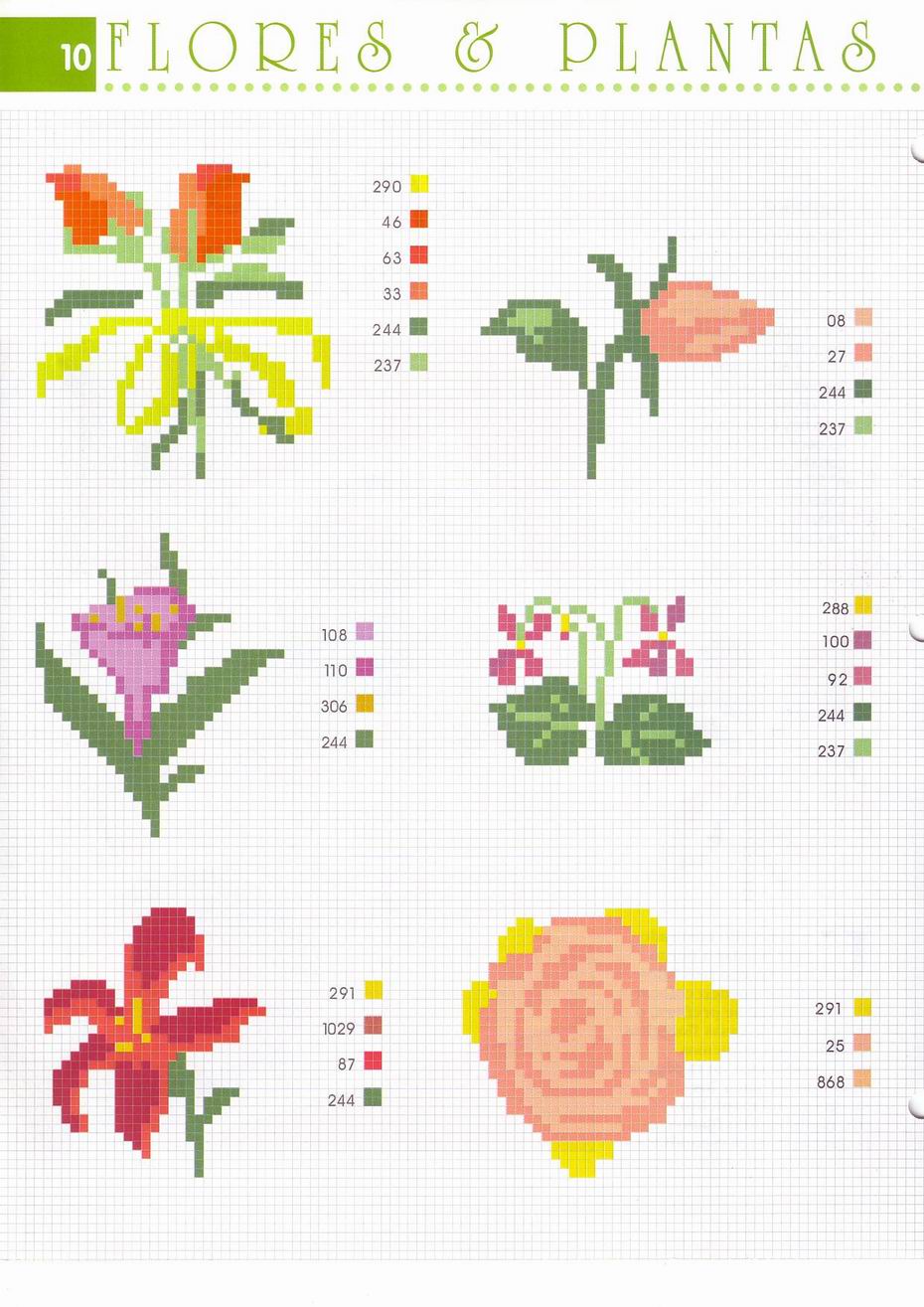 cross-stitch placemat with colorful roses (2)