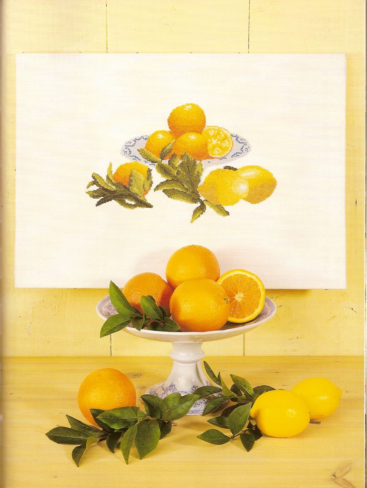 cross stitch small picture with lemons (1)