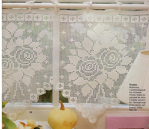 curtain Mantuan filet roses (1)