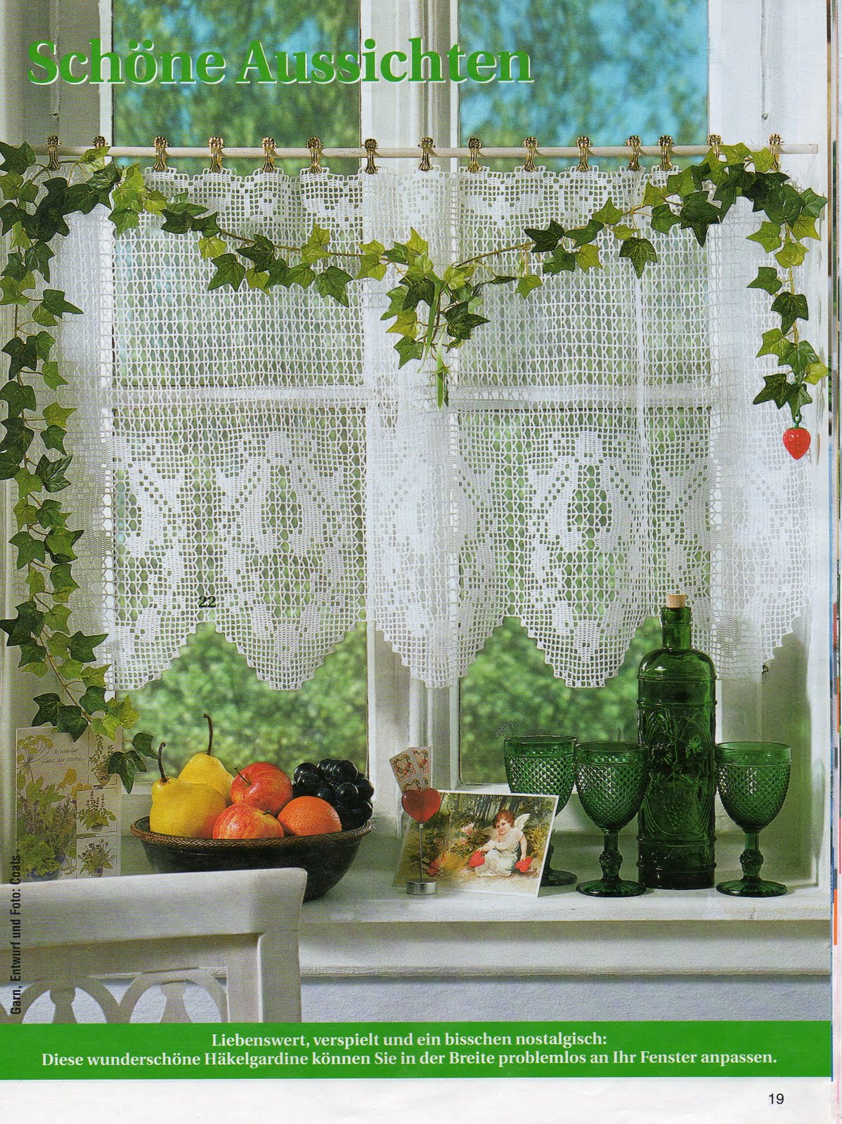 curtain valance filet bluebells (1)